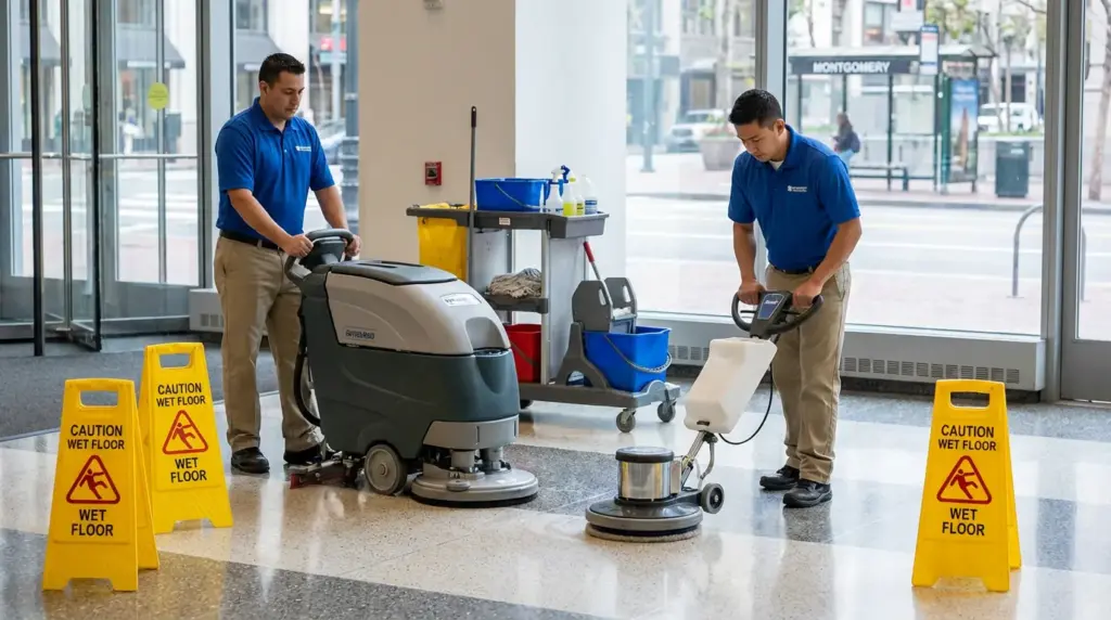 Cleaned hardwood floors