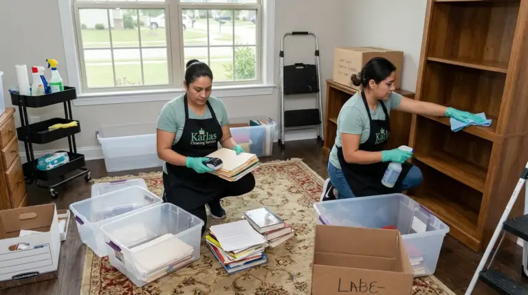 Organized closet and storage area